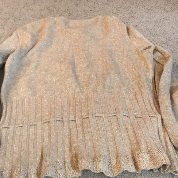 ⚡️FINAL PRICE⚡️ Moschino Cheap and Chic Gold Sparkle Top with Tie - Picture 10 of 15